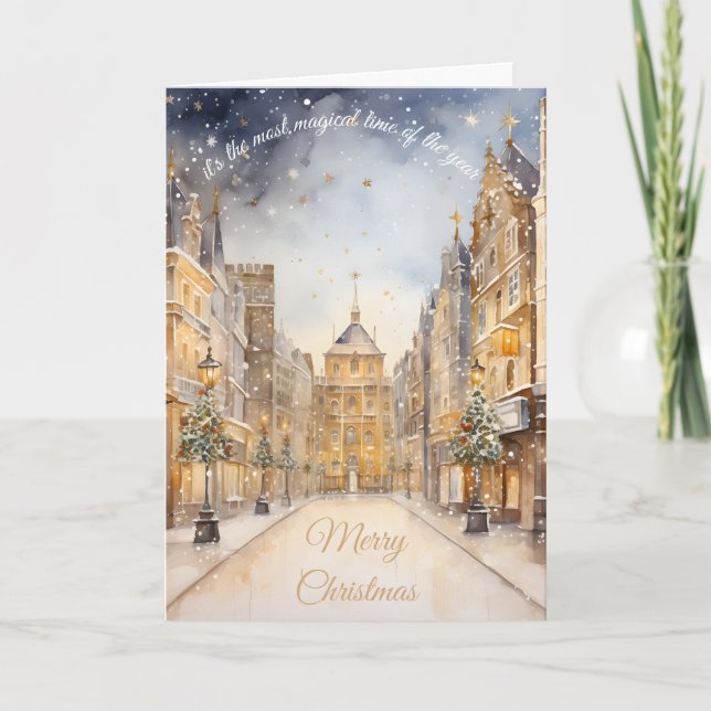 Mest magisk tid på årets julkort i Guld Kort (Framsida)