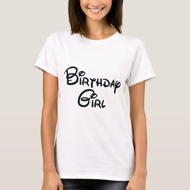 Mest magiska dagen Birthday Girl T-Shirt (Framsida)