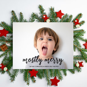 Mest Merry Funny Photo jul Julkort