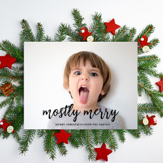 Mest Merry Funny Photo jul Julkort