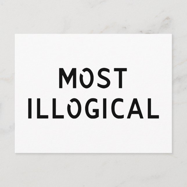 Mest ologisk vykort (Framsida)