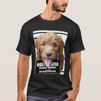 Mest önskad Golden Doodle Golden Retriever Pudel T Shirt