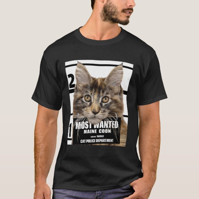 Mest önskad maine Coon Cute Funny Cat Sweat T Shirt (Framsida)