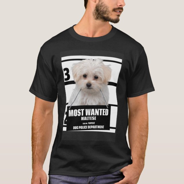 Mest önskad maltesisk A Cute-Hund T Shirt (Framsida)