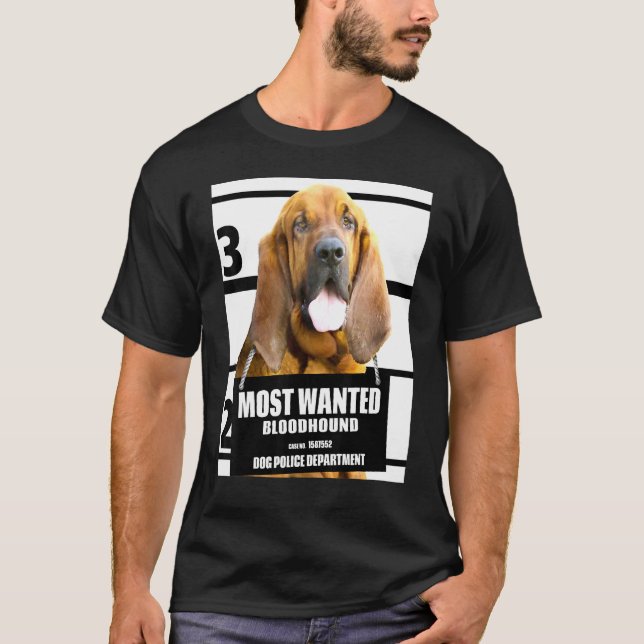 Mest önskat blodhund - Cute Hund A T Shirt (Framsida)