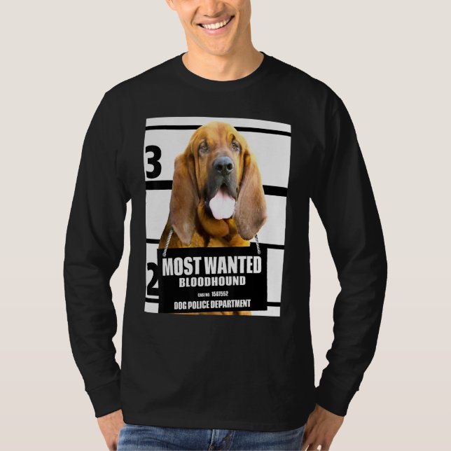 Mest önskat blodhund - Cute Hund A T Shirt (Framsida)