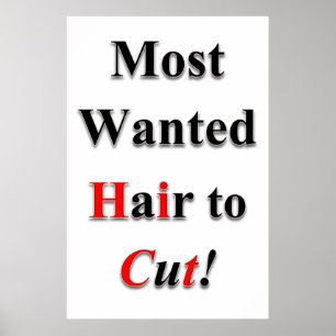 Mest önskat hår för att skära av säljbarhetsalonge poster