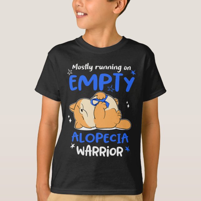 Mest opererande på tom Alopecia Warrior T Shirt (Framsida)