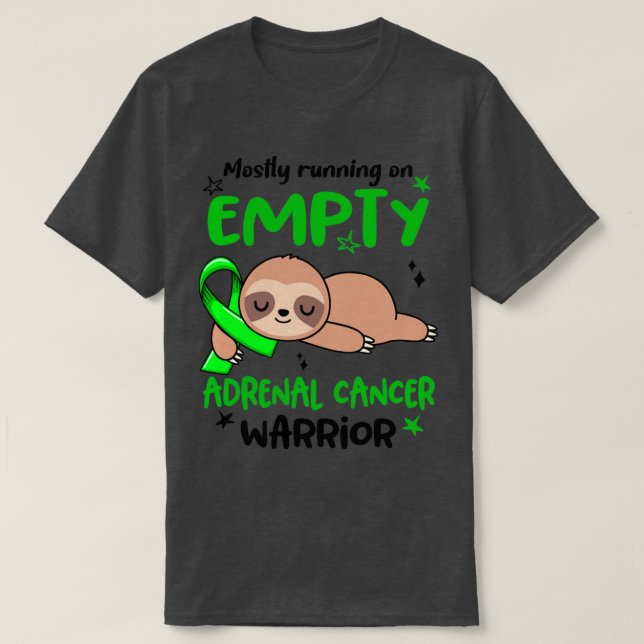 Mest opererande på tomt Adrenal Cancer Warrior2 T Shirt (Design framsida)