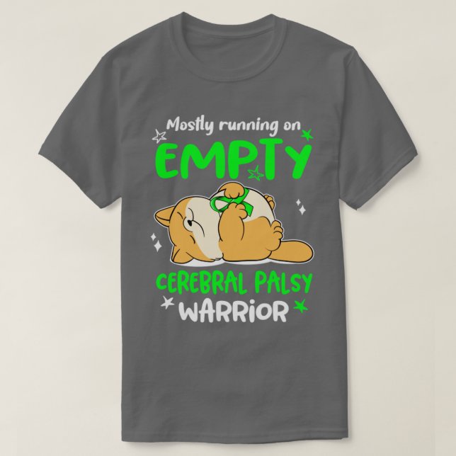 Mest opererande på tomt Cerebral Palsy Warrior T Shirt (Design framsida)