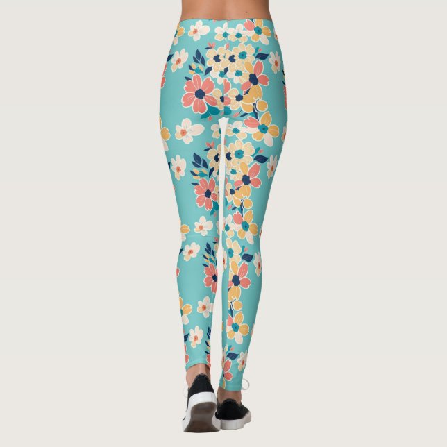 Mest pastel färg subjekt leggings (Baksida)