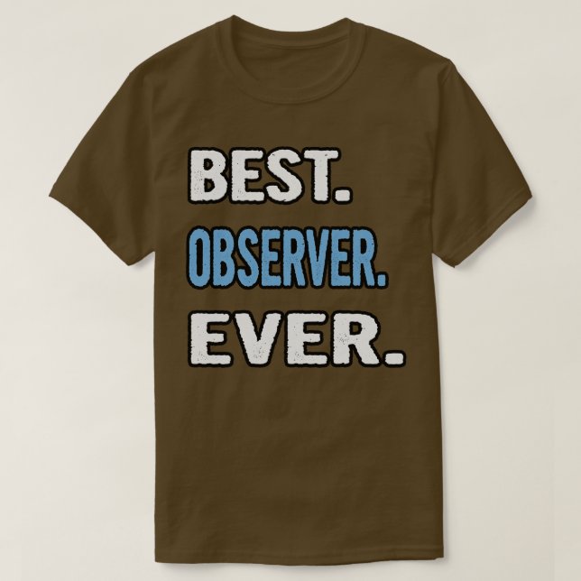 Mest populär observatör vid födelsedag t shirt (Design framsida)