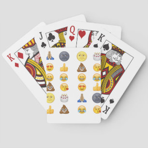 Mest populära emoji-samling casinokort