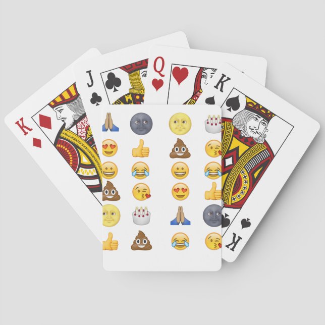 Mest populära emoji-samling casinokort (Baksidan)