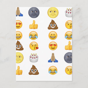 Mest populära emoji-samling vykort