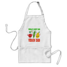 Mest RAD VEGAN PAPPA-finny grönsaker Flexing Apron