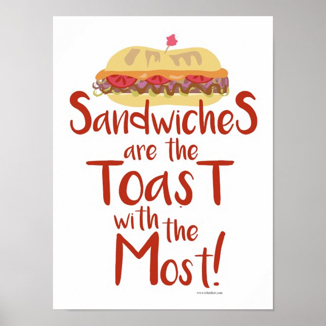 Mest roligt med Sandwich Meal Kärlek Poster (Framsidan)