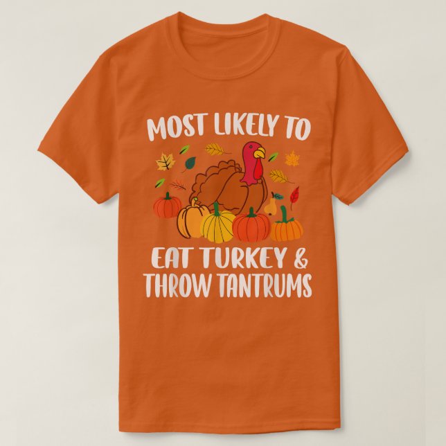 Mest sannolikt är att matcha Thanksgivingen i Turk T Shirt (Design framsida)
