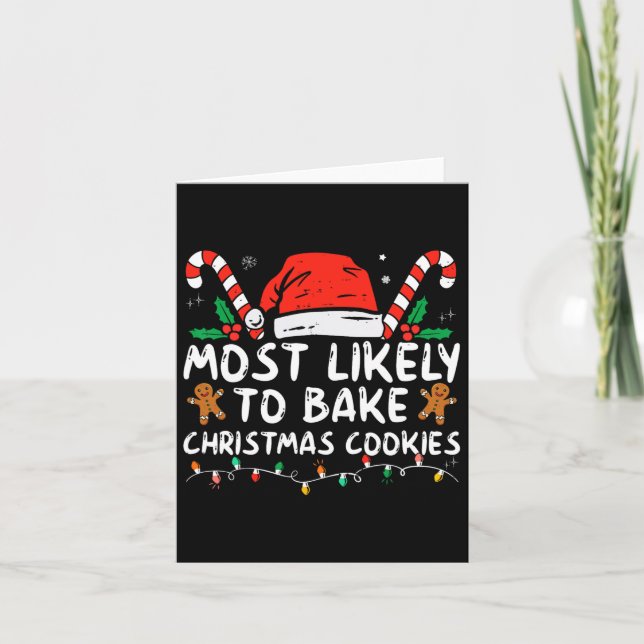 Mest sannolikt är att Roligten Baker om julkakor k Kort (Framsida)