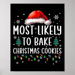 Mest sannolikt är att Roligten Baker om julkakor k Poster