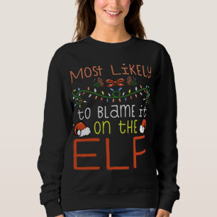 Mest sannolikt är det att lägga skulden på Elf-mat T Shirt