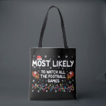 Mest sannolikt är det att se alla fotbollsmatcher tygkasse<br><div class="desc">Mest sannolikt är det att se alla fotbollsmatcher</div>