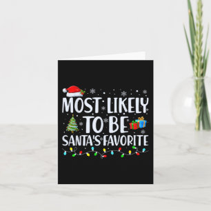 Mest sannolikt är jultomtens favoritjulfamn kort