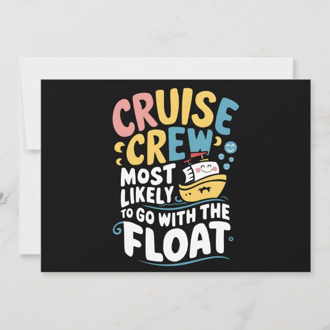 Mest sannolikt att åka med Float Cruise Crew  Inbjudningar (Framsida)