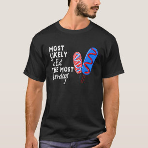 Mest sannolikt att äta de flesta Hundar i Maj, USA T Shirt