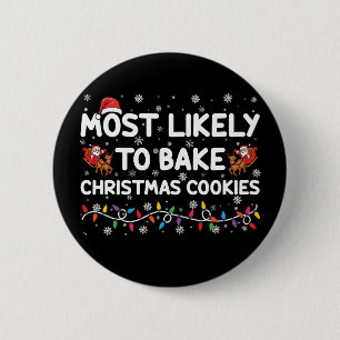 Mest sannolikt att baka julgodis Xmas Bagare Knapp