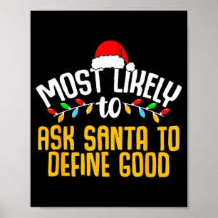 Mest sannolikt att be Tomte definiera bra rolig fa Poster