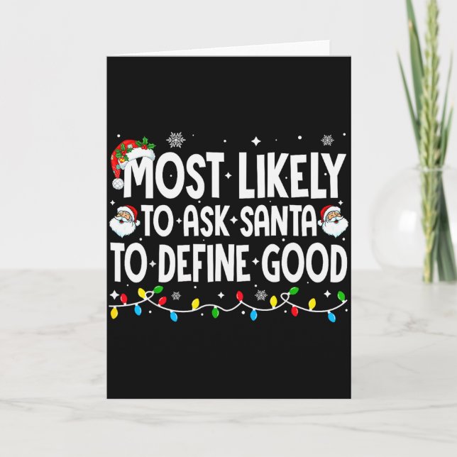 Mest sannolikt att be Tomte definiera bra rolig ju Kort (Framsida)