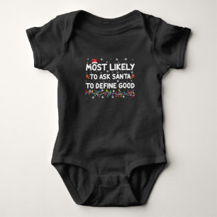 Mest sannolikt att be Tomte definiera en bra jul T Shirt