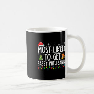 Mest sannolikt att bli sjuk med Santa Rolig familj Kaffemugg