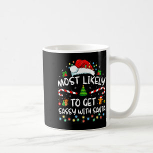 Mest sannolikt att bli Sy med tomten rolig familj Kaffemugg