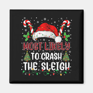 Mest sannolikt att Crahe Sleigh Familje julmatch Magnet