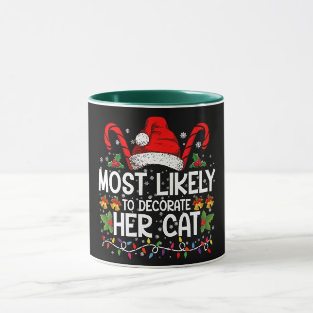 Mest sannolikt att dekorera sin kattfamilj med mat mugg (Center)