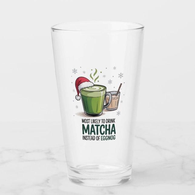 Mest sannolikt att dricka Matcha istället för Eggn Glaskopp (Framsida)