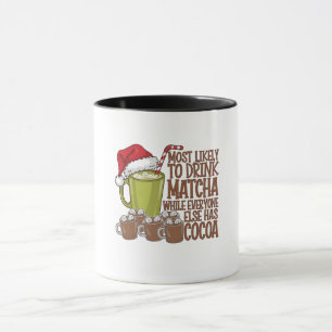 Mest sannolikt att dricka Matcha och titta på Elf Mugg