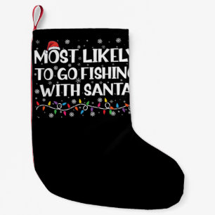 Mest sannolikt att fiska med tomten Xmas-fiske Liten Julstrumpa