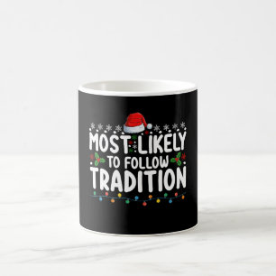 Mest sannolikt att följa traditionell julfirande kaffemugg