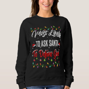 Mest sannolikt att fråga Tomte Familj Matchande Pj T Shirt