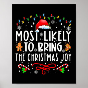 Mest sannolikt att ge julglädje familjen jul poster