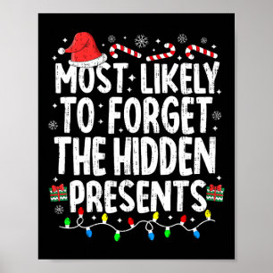 Mest sannolikt att glömma de dolda julpresenterna poster