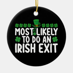 Mest sannolikt att göra en irländsk sorti St Patri Julgransprydnad Keramik