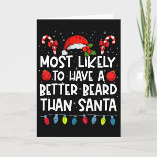 Mest sannolikt att ha ett bättre skägg än Santa Fa Kort