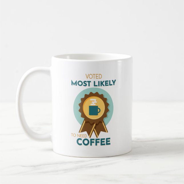 Mest sannolikt att kaffe behövs kaffemugg (Vänster)