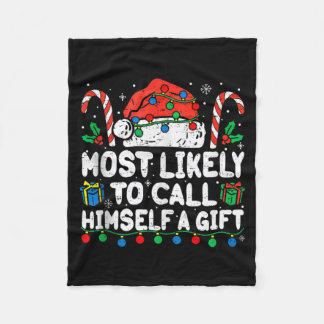 Mest sannolikt att kalla en present jul Xmas Pyjam Fleecefilt