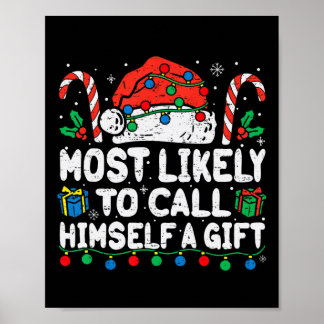 Mest sannolikt att kalla sig själv en julgåva Xmas Poster