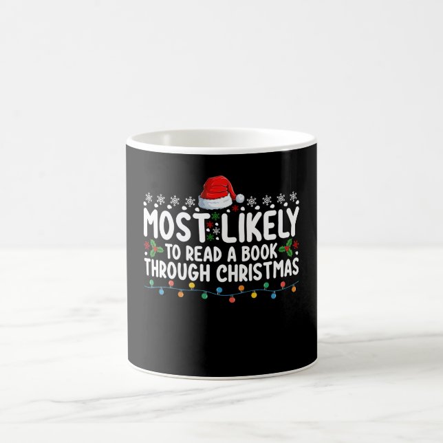 Mest sannolikt att läsa en bok genom julen kaffemugg (Center)